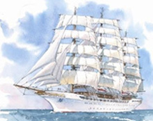 Sea Cloud Hussar sailing ship