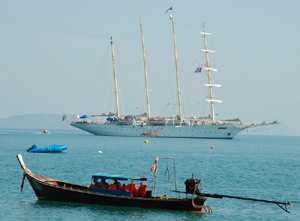 Star Flyer sailing ship-Hong island, Andaman Sea