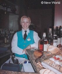 Cruise ship bar waitress